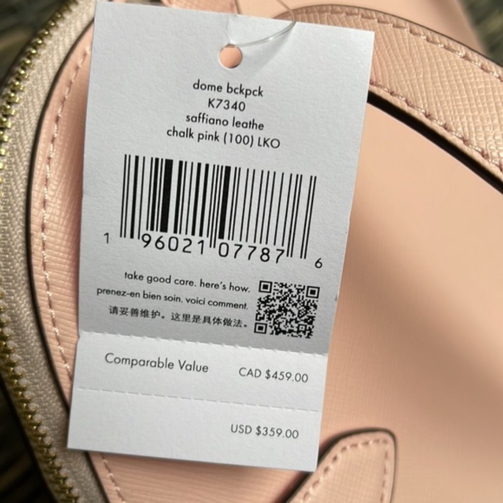 Kate Spade Staci Dome Backpack Chalk Pink - Picture 7 of 13